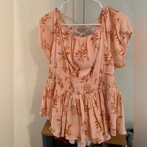 Torrid Gauze Criss Cross Back Top Size 1X NWT